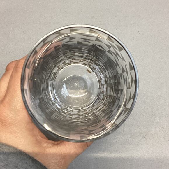 Dwell Studio Signed Glass Tumbler Or Vase - 6”H - Made In Poland - Picture 3 of 9